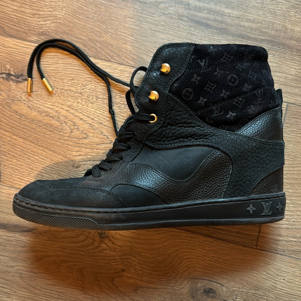 Louis Vuitton LV Millenium Monogram Wedge Sneakers
